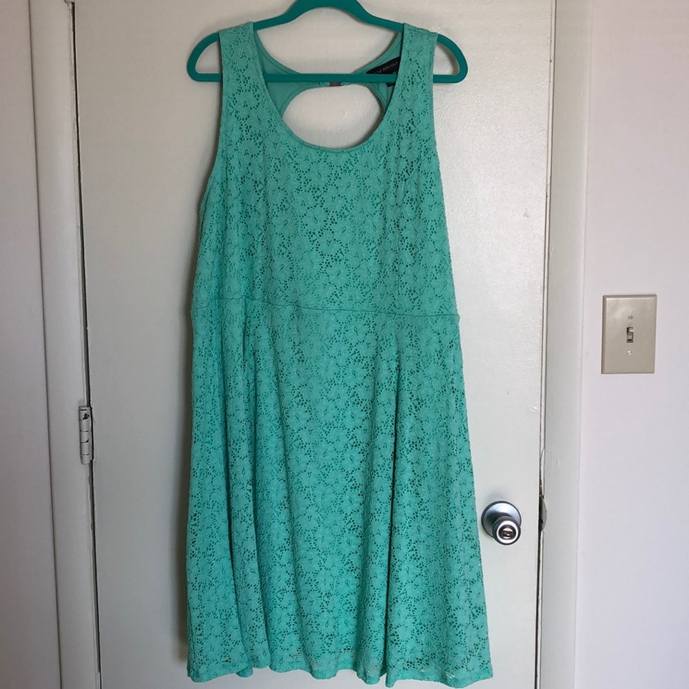 Lane Bryant Mint Green Lace Dress